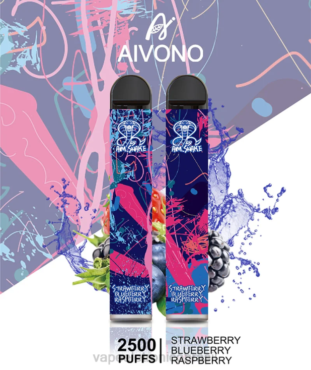 Aivono AIM SNAKE 2500 morango mirtilo framboesa NHDB2318 - Vape Eletronico