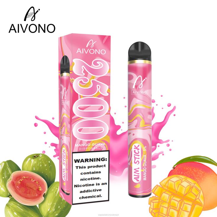 Aivono AIM STICK 2500 manga goiaba NHDB2146 - Vape Recarregável