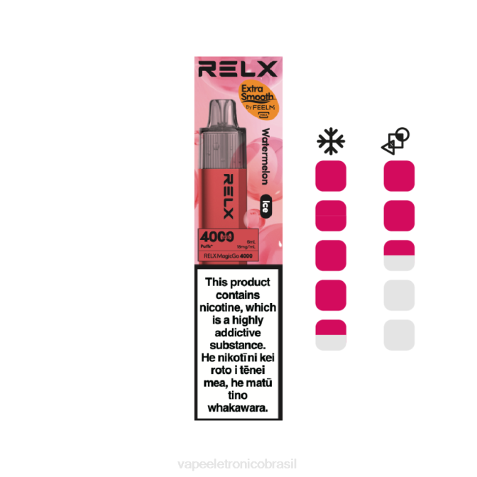 RELX MagicGo 4000 vapores descartáveis melancia (gelo) 68N87 Vape Vaporesso
